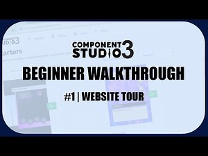 CS3 Website Tour | Component Studio Beginner Walkthrough #1