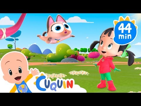 Colitas helps the kittens | Cuquín plays with colored balls - Play with Cuquín