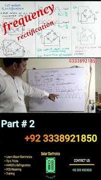 Wave Frequency Amplitude Equations Rectification and half wave rectification #acpcbrepairingcourse