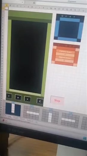 Tetris en programa de Excel #tetris #excel