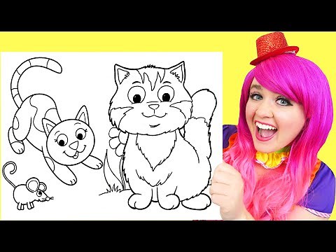How To Color Cats & Kittens | Crayons, Pencils & Markers