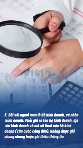 Lưu ý khi doanh nghiệp xuất hóa đơn cho hộ kinh doanh không cung cấp thông tin #VisioEdu #hoadon #hokinhdoanh #xuhuong #tiktok