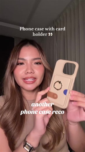 Stylish Phone Case with Card Holder and Ring Feature