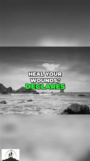 Healing Wounds: Divine Promises in Grayscale Ocean Views #shorts