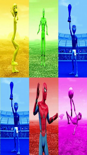 Dame Tu Cosita vs Spiderman: Alien Green Dance Challenge