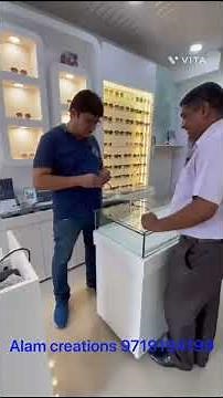 Optical showroom optical display. Optical interior design. And OPTICALS shop