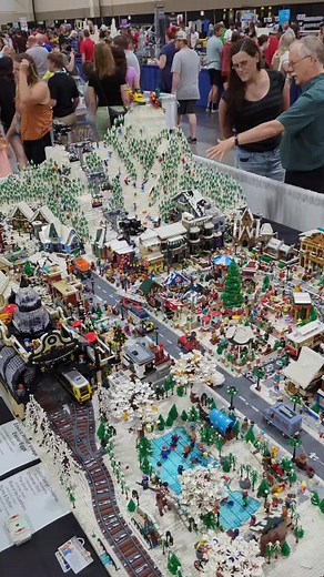 Huge LEGO Winter Ski Resort Village by James Edward #lego #legotiktok #legotiktoker