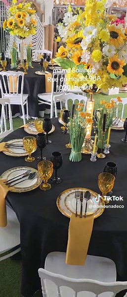 Location de chaises, tables et décorations pour événements