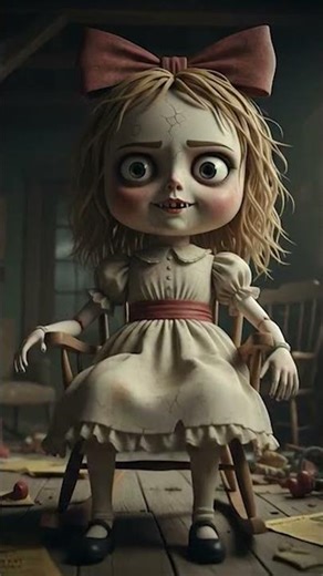 Meet Anebela. She’s not just a doll... 🧸︎ She’s waiting for you. 👁️ #horror #shorts