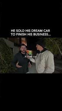 He sold his BMW 4 Series Cabrio, his dream car to finish his business