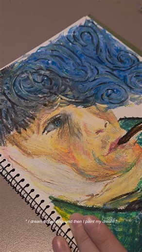 practice drawing with Van Gogh