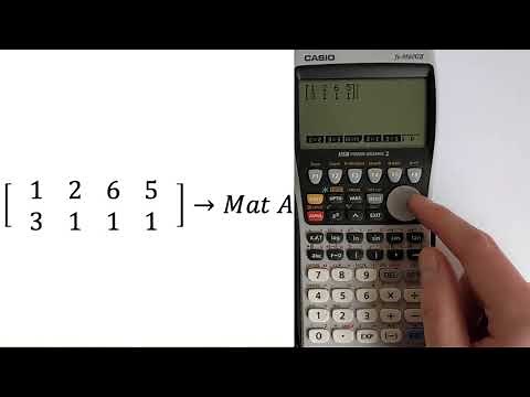 CASIO FX-9860GII Calculator: How to Find Row Echelon Form (REF) and Row Reduced Echelon Form (RREF)
