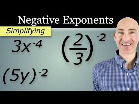 Negative Exponents - How to Simplify Easily