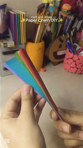 Paper chain DIY✨ || Paper Craft ideas💡 #papercrafts #diy #tutorial #shorts
