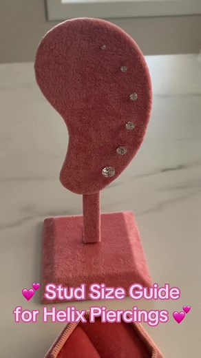Helix Ear Piercing Earring Stud Sizes: A Step Size Guide