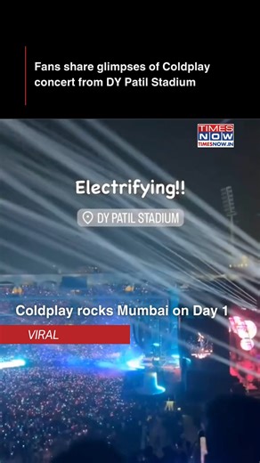 Coldplay mania has begun in Mumbai! British band Coldplay is performing in India today as a part of the Music Of The Spheres Tour. As expected, it has begun with a bang. #Coldplay #MumbaiConcert #TimesNow #TimesNowNews | TIMES NOW