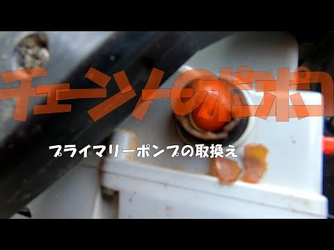 Replacing the chainsaw's primary pump