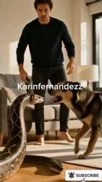 Python Under Sofa 😱 Dog’s Rush to Save His Owner! #python #dog #hero #shorts #viral