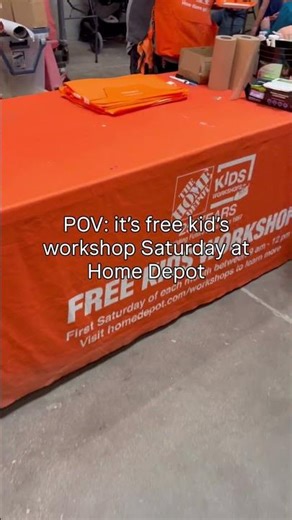 THIS SATURDAY YOUR KIDS CAN BUILD A PROJECT FOR FREE AT HOME DEPOT 🔨