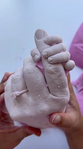 7.4K views · 121 reactions | Nana Wendy & Evelyn (3 months)  - Rosie is a Lifecasting Artist based in Wellington, New Zealand. To book an appointment, shop casting materials, or buy a gift certificate, visit: www.rosiescastingstudio.com #lifecasting #keepsake #3dcasting #pregnancyannouncement #birthphotography #nurserydecor #pregnancystyle #asmr #satisfying #oddlysatisfying #slime #sorryforbreathing | Rosie's Casting Studio | Facebook