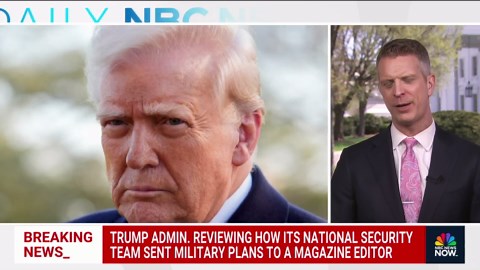 Trump reacts to Signal chat leak in phone call with NBC News