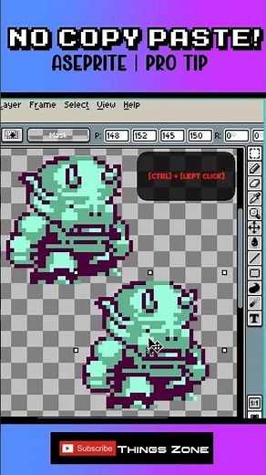 How to Clone Pixel Art in Aseprite Without Copy/Paste! | PRO Tip