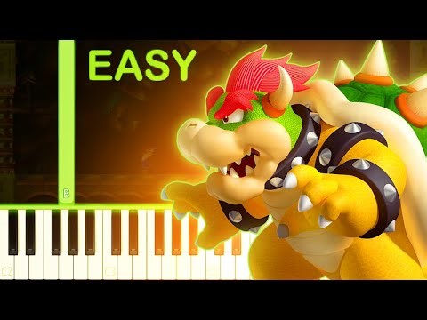 Castle Theme | New Super Mario Bros. Wii - EASY Piano Tutorial