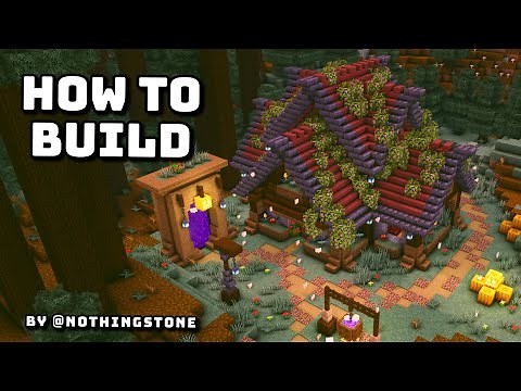 I Built a Witch's House 🏠 for Halloween in Minecraft Tutorial #18