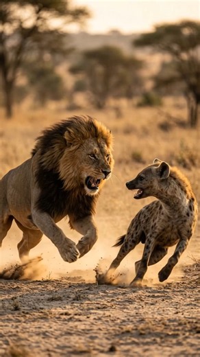 Lion vs Hyena: The Territory War Begins! 🦁🔥