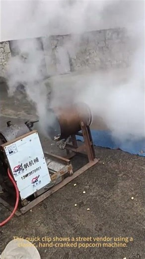 Old School Popcorn Machine in Action! #satisfying