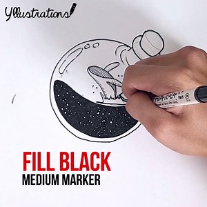 How to draw a: Potion Bottle (with a Whale) Illustrator: https://www.instagram.com/le.hobo.art/ Follow our Instagram page: https://www.instagram.com/yllustrations/ | Yllustrations