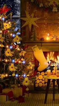 Heavenly Christmas Ambience, Fireplace Sounds, Relaxing Christmas Classic Music