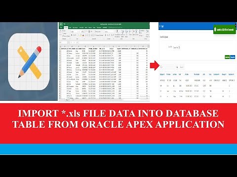 Upload and Process Excel File's data from Oracle Apex