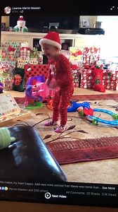Addi had a wonderful Christmas where she was showered with love and gifts. This video is priceless and occurred when Addi walked into a room full of toys but instead of noticing all of the toys she realized WaWa was home and ran to him instead. We must be doing something right when people and love is more important than material things! ❤️ We had a great time with all of our family and friends. Please keep Addi in your prayers as she begins chemo tomorrow. We would like to wish you all a very Me