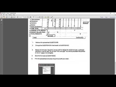 Computer Practice N4 - QUESTION 3C SHOW FORMULA MS EXCEL