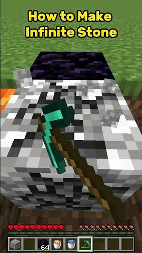 Infinite Stone Hack for Minecraft Builders! #minecraft #minecrafttutorial
