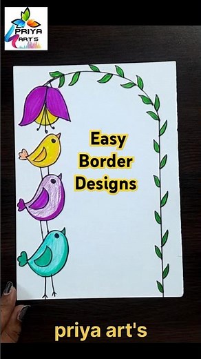 Beautiful border designs | a4 sheet design | top 10 border designs | chart paper border Designs