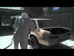 How to Strip Paint from Car bodywork easily using Soda Blasting
