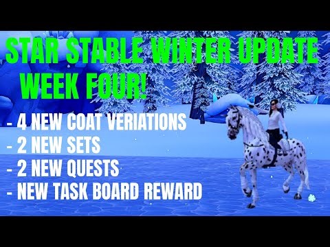 STAR STABLE WINTER UPDATE WEEK 4! NEW COAT VARIATIONS + MORE!