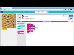 L10-12 |Code.org | Express-2021 | Lesson 10:Loops with Rey and BB-8 | level 12