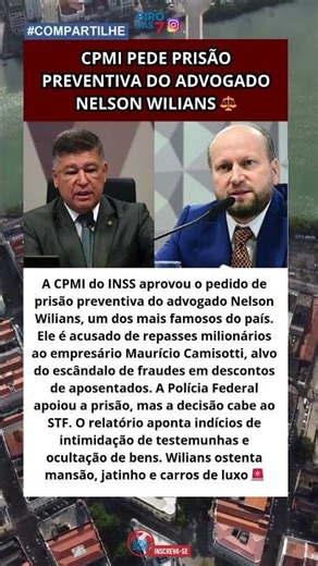 Requerimento cita risco à ordem pública e intimidação 😮