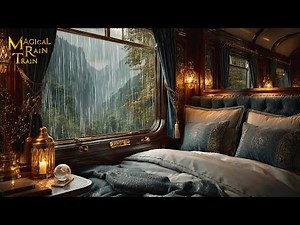 Train Sounds with Rain for Deep Sleep: Cozy Night in a Luxurious Sleeper Cabin