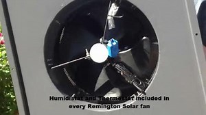 Remington Solar 20-Watt Gray Solar Powered Attic Fan SF20-GR