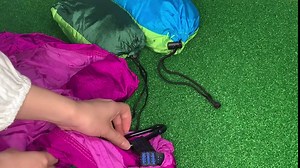 4 Pieces Kids Camping Hammock Small Portable Hammock Outdoor Kids Hammock Bed Double Hammock Accessories for Child Girls Boys Travel Backpacking with Tree Straps Buckles and Bags, 4 Styles