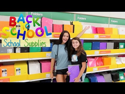 BACK TO SCHOOL SUPPLIES SHOPPING 2020 AT TARGET! EMMA AND ELLIE