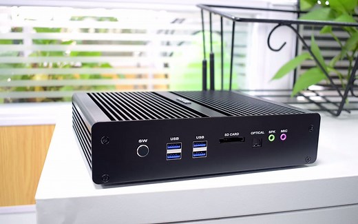 HYSTOU微型工控电脑主机i7-5500U双网双串口软路由mini电脑小主机