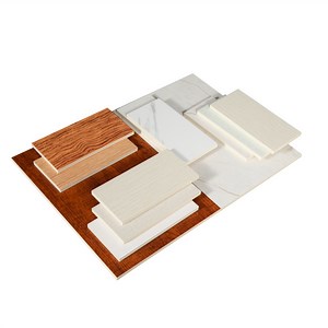 [Hot Item] Coated Kitchen Cabinets High Gloss PVC Wall Marble Panel PVC Wall Panel