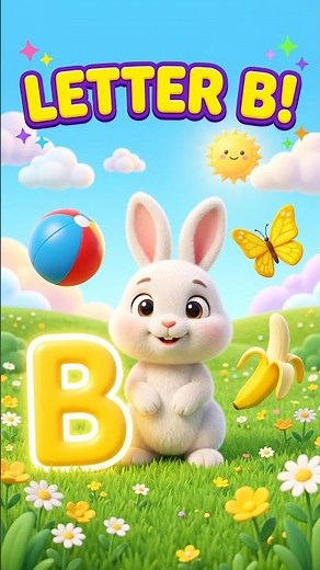 Learn Letter B | Ball, Butterfly & Banana Phonics Song for Toddlers