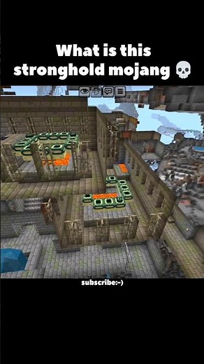 Stronghold Seed 💀 #minecraft #minecraftseeds #shorts