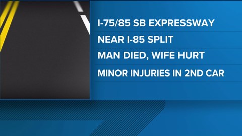 Crash on I-75/85 expressway in Atlanta leaves 1 dead, several hurt